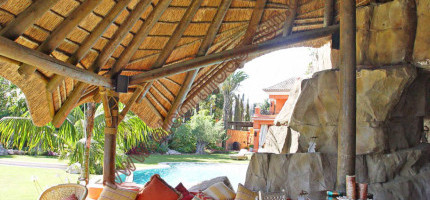 Interior view thatched finish